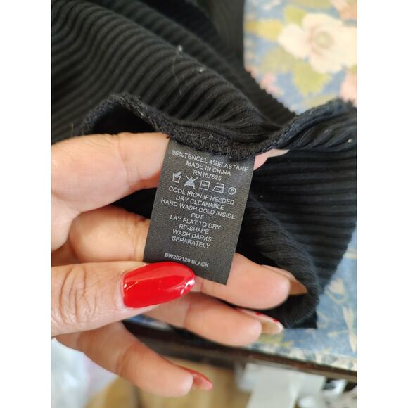 Rivington Ribbed WSLY Dress Bloomingdales Size Small Petite Ribbed Tank Dress - Picture 12 of 12